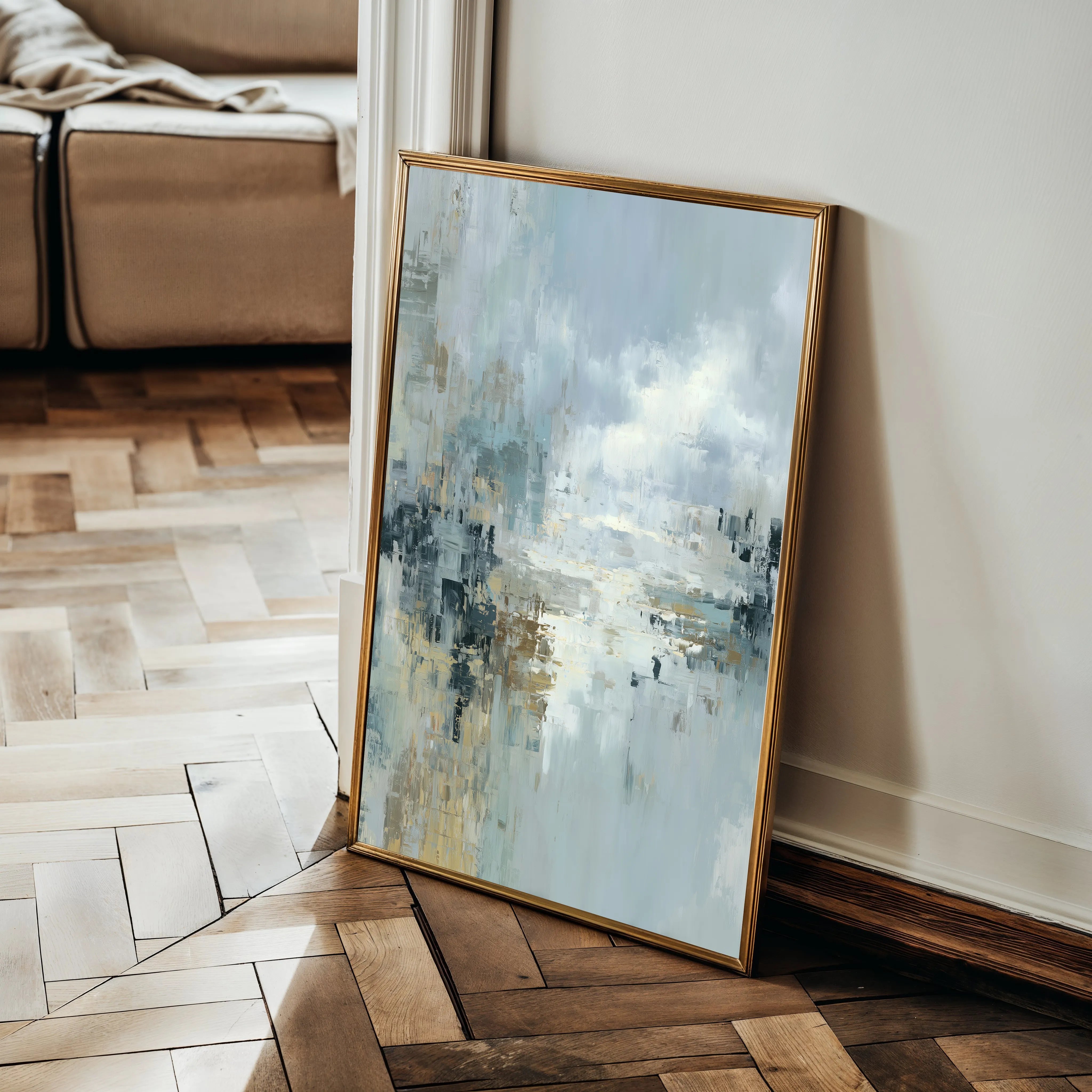 Abstract 2146 Canvas Art 18" x 24" / 45 x 60 cm / Black