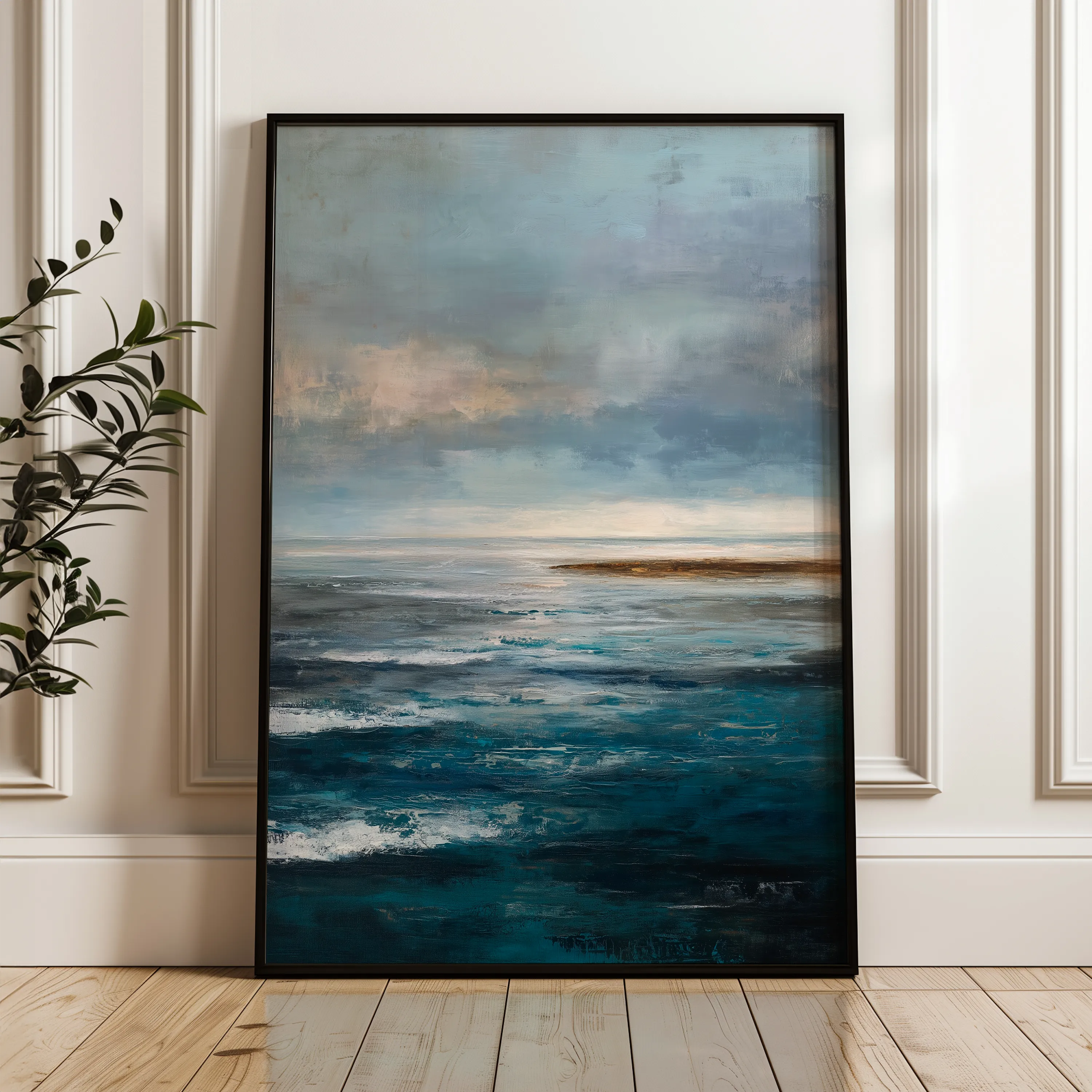 Abstract 2147 Canvas Art 18" x 24" / 45 x 60 cm / Black