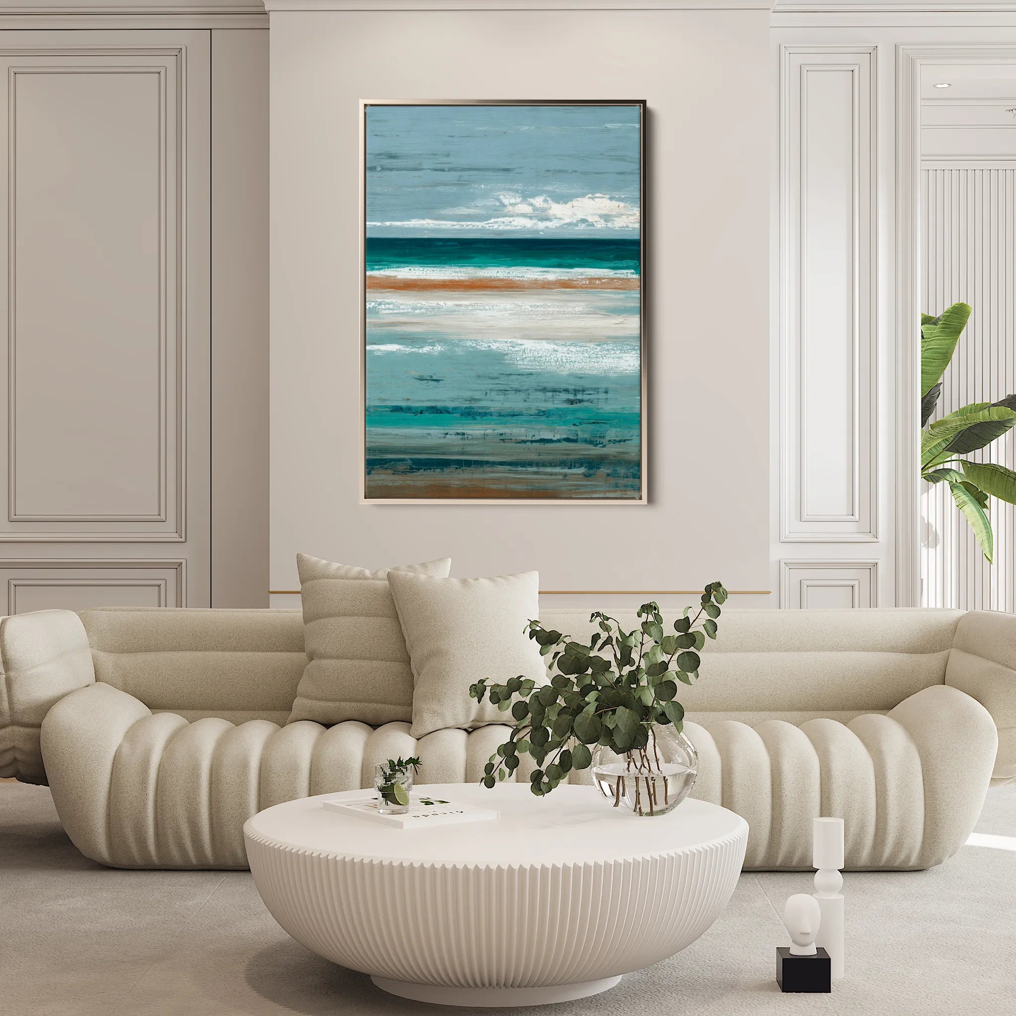 Abstract 2148 Canvas Art 18" x 24" / 45 x 60 cm / Black