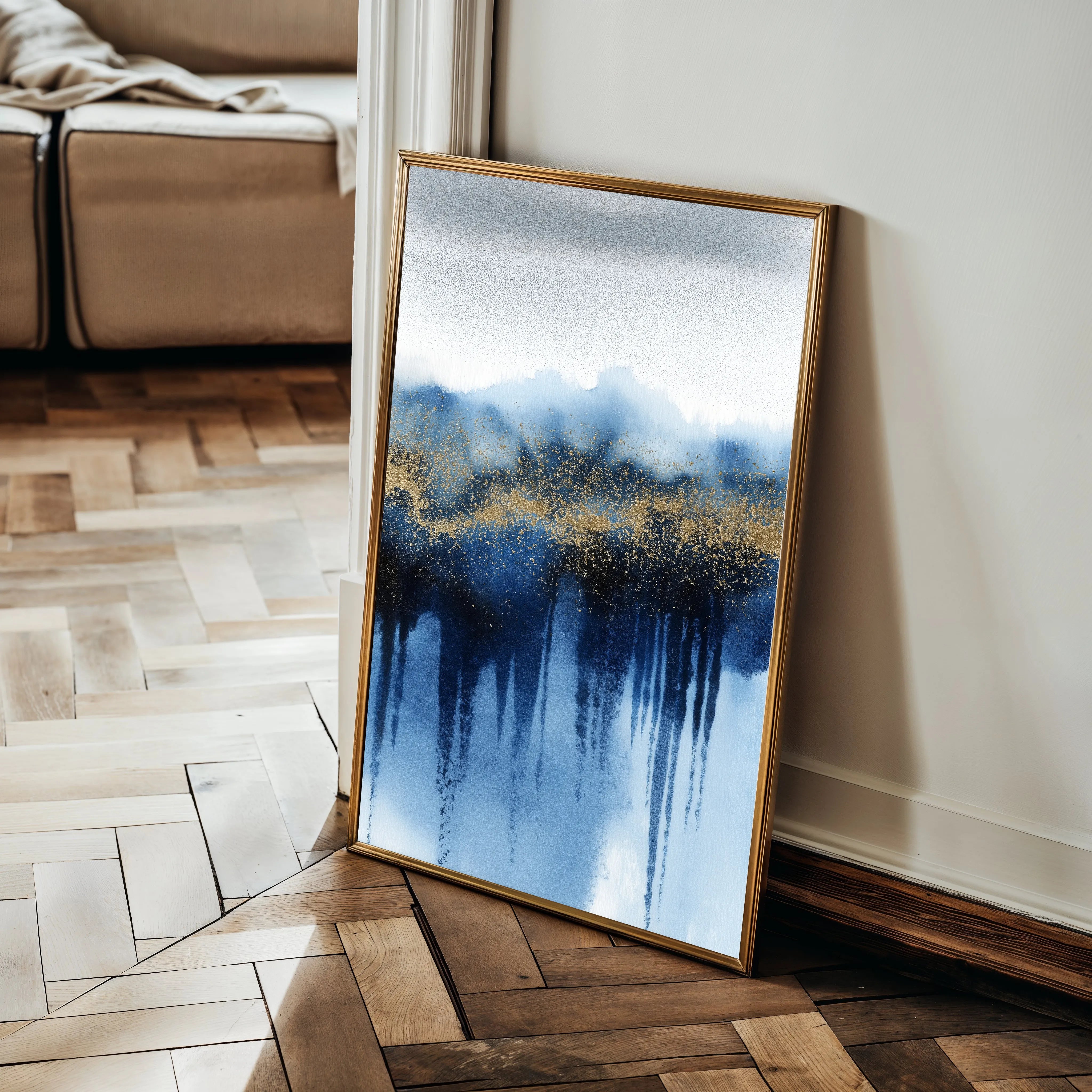 Abstract 2149 Canvas Art 18" x 24" / 45 x 60 cm / Black