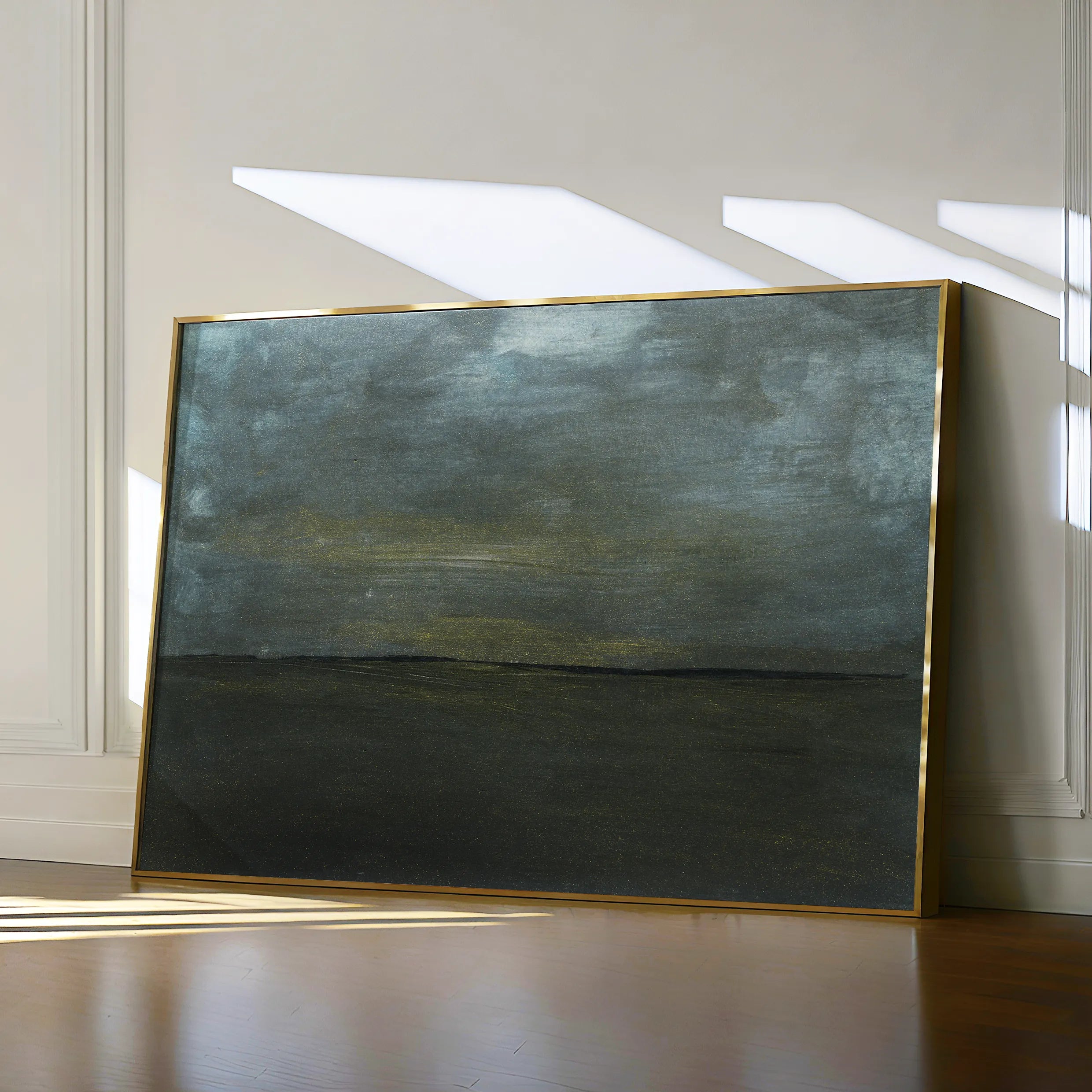 Abstract 215 Canvas Art 18" x 24" / 45 x 60 cm / Black