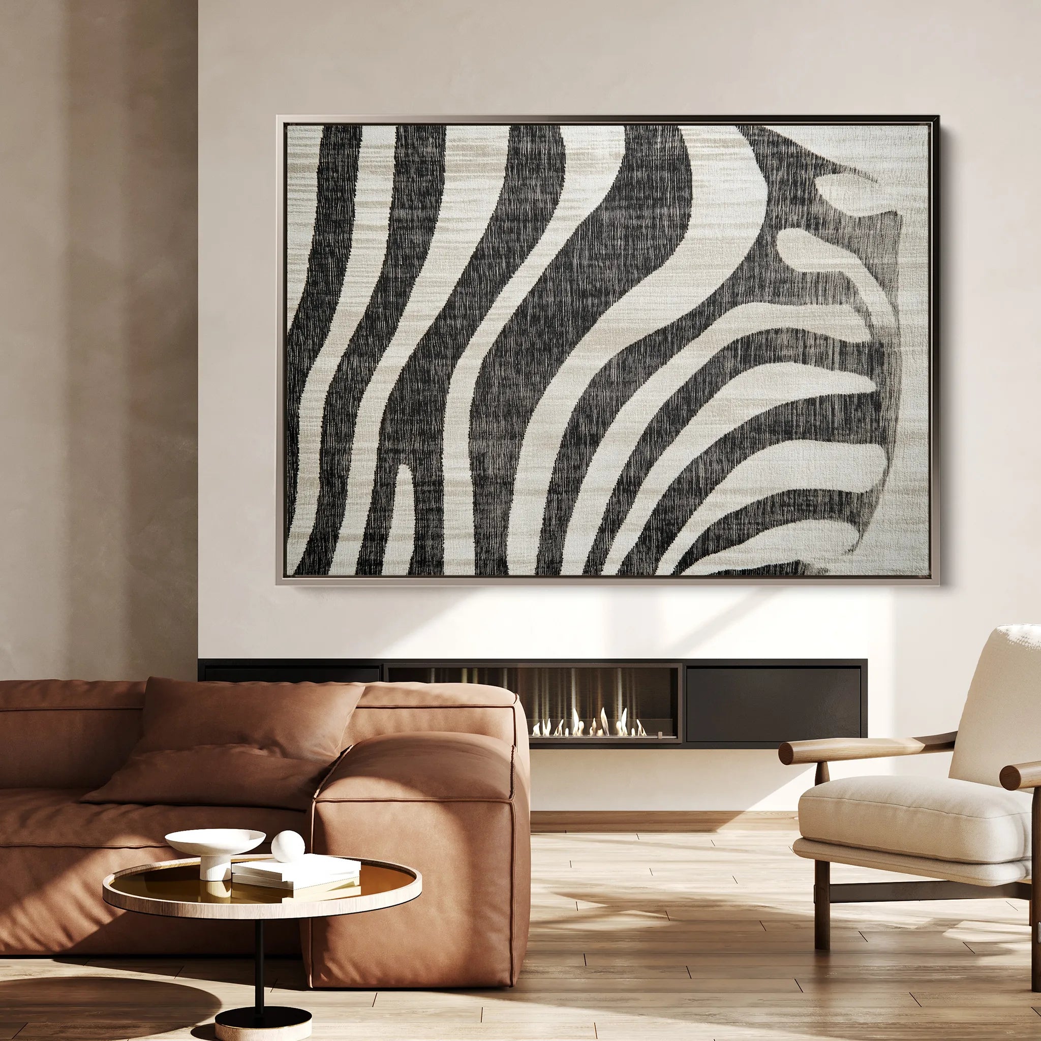 Animals 215 Canvas Art 18" x 24" / 45 x 60 cm / Black
