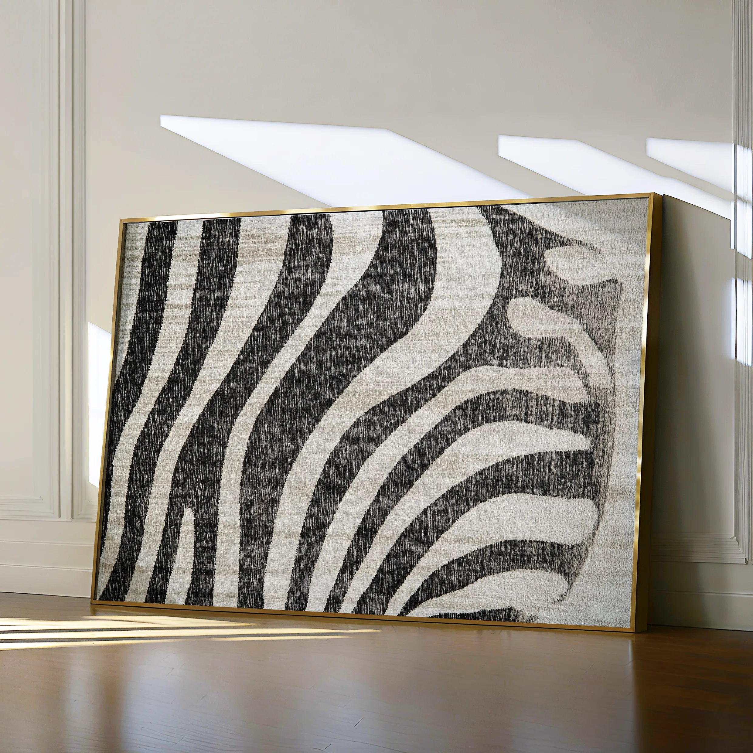 Animals 215 Canvas Art 18" x 24" / 45 x 60 cm / Black