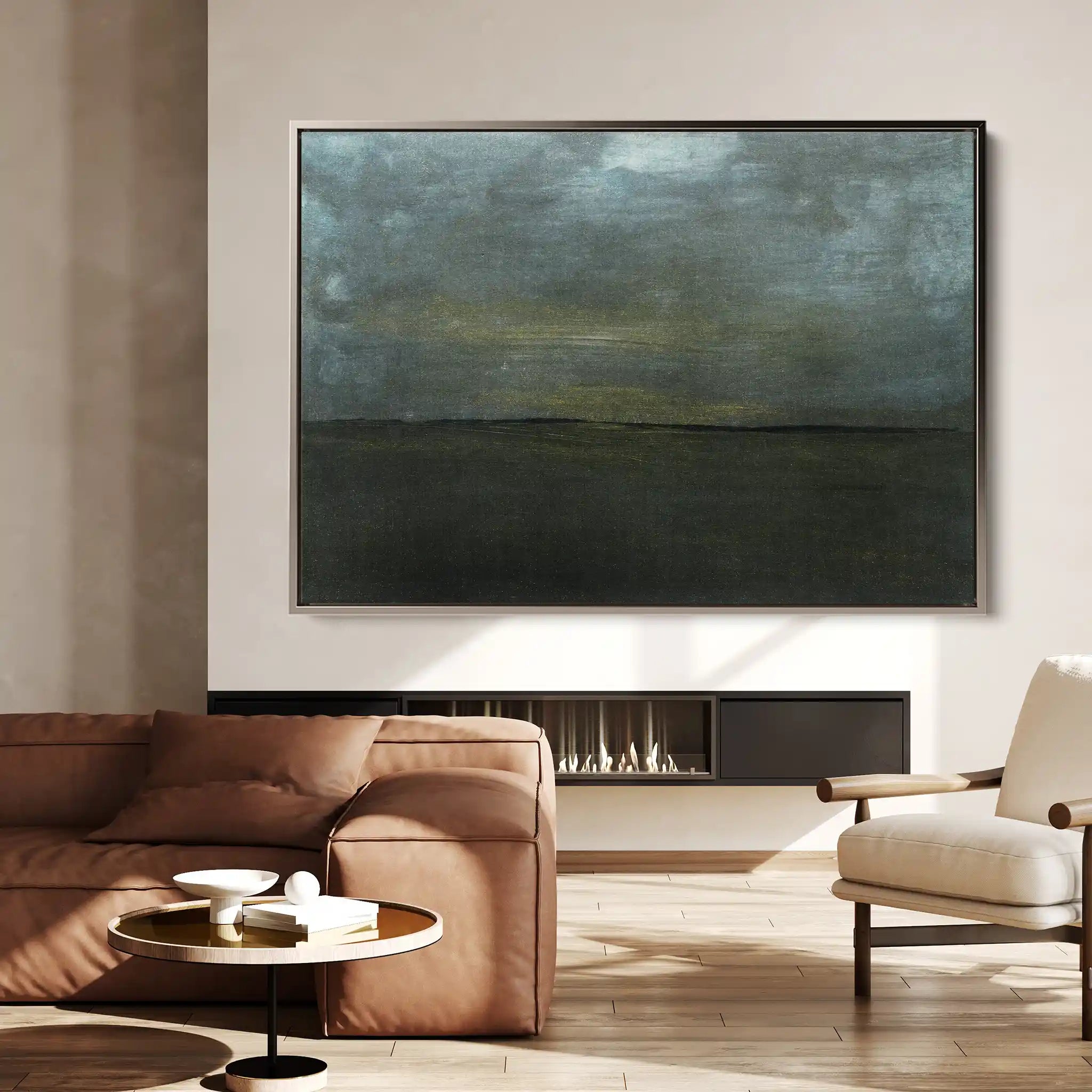 Abstract 215 Canvas Art 60 x 40 cm / Black