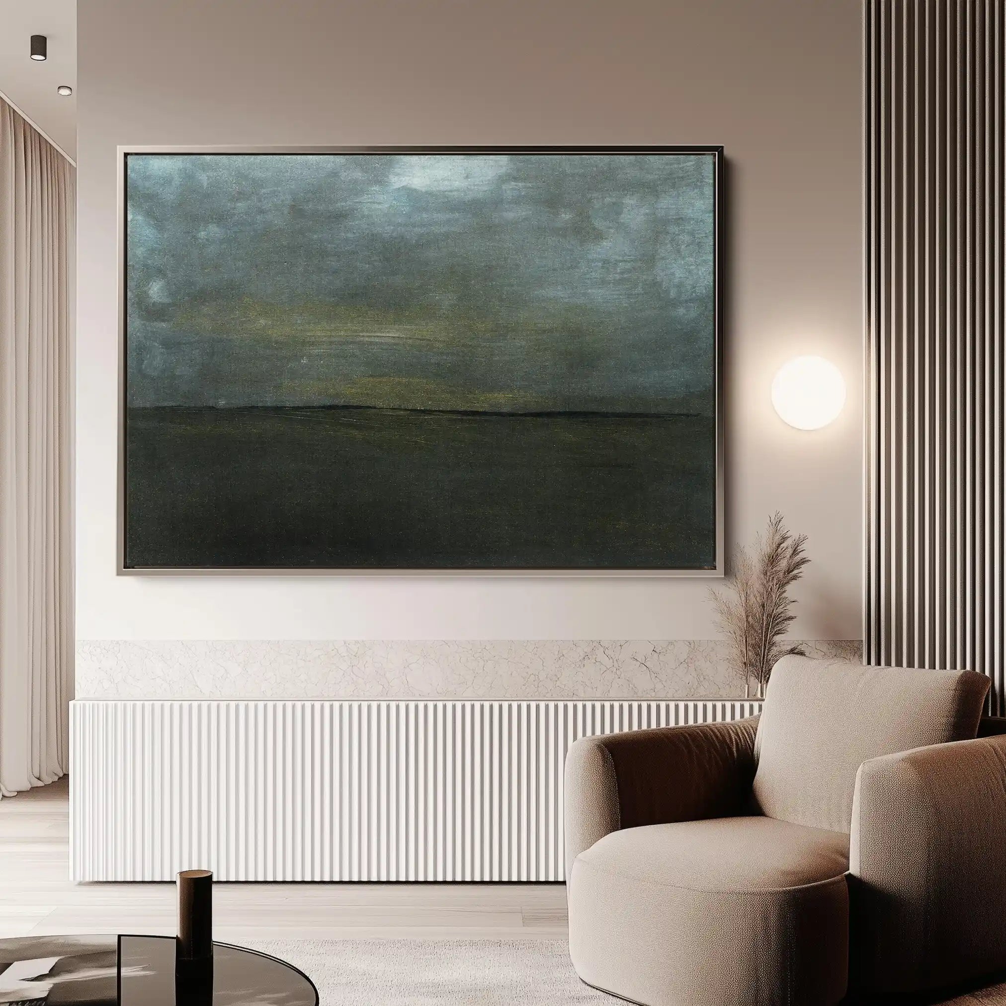 Abstract 215 Canvas Art 60 x 40 cm / Black