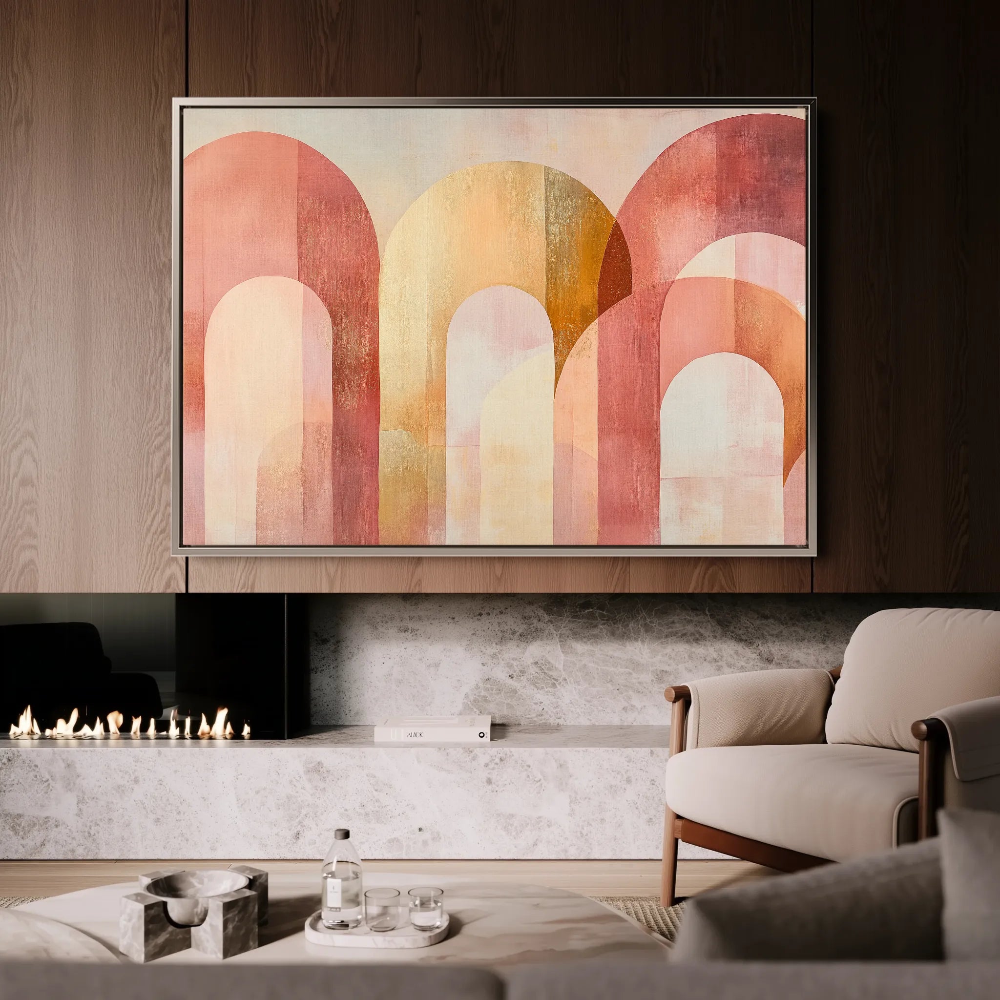 Boho 215 Canvas Art 18" x 24" / 45 x 60 cm / Black