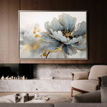 Floral 215 Canvas Art 60 x 40 cm / Black