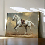 Horses 215 Canvas Art 18" x 24" / 45 x 60 cm / Black