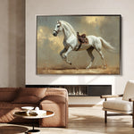 Horses 215 Canvas Art 18" x 24" / 45 x 60 cm / Black