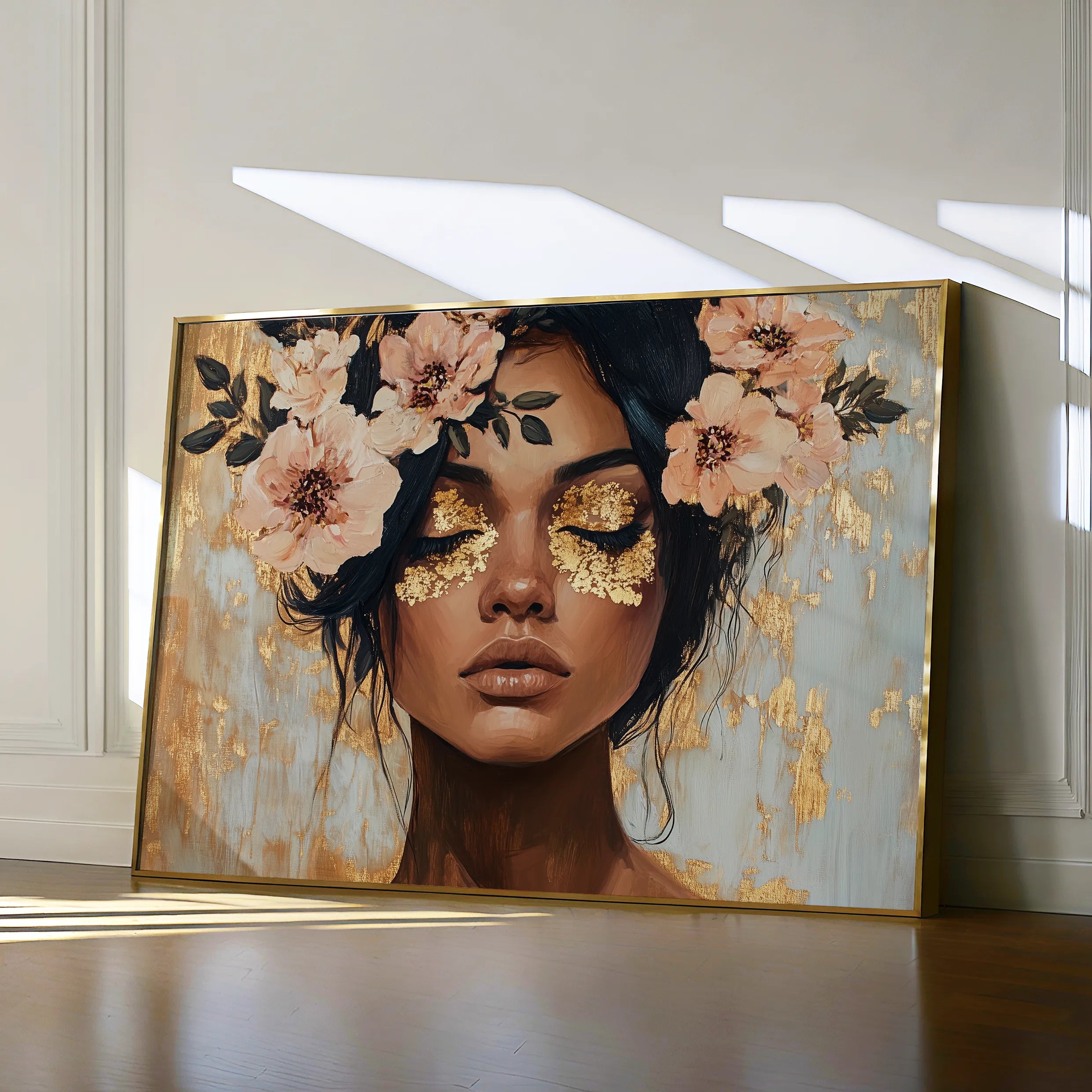 Portrait 215 Canvas Art 18" x 24" / 45 x 60 cm / Black