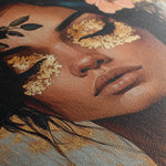 Portrait 215 Canvas Art 18" x 24" / 45 x 60 cm / Black