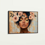Portrait 215 Canvas Art 60 x 40 cm / Black