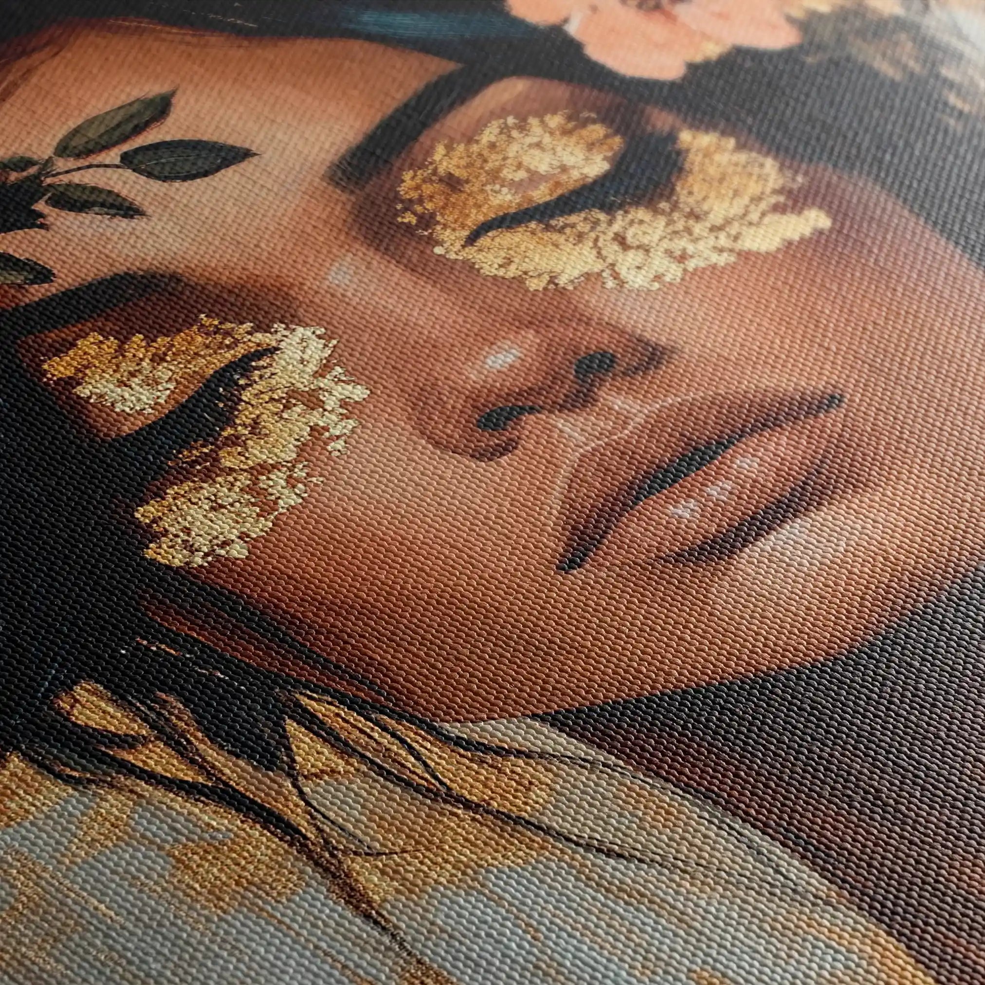 Portrait 215 Canvas Art 60 x 40 cm / Black