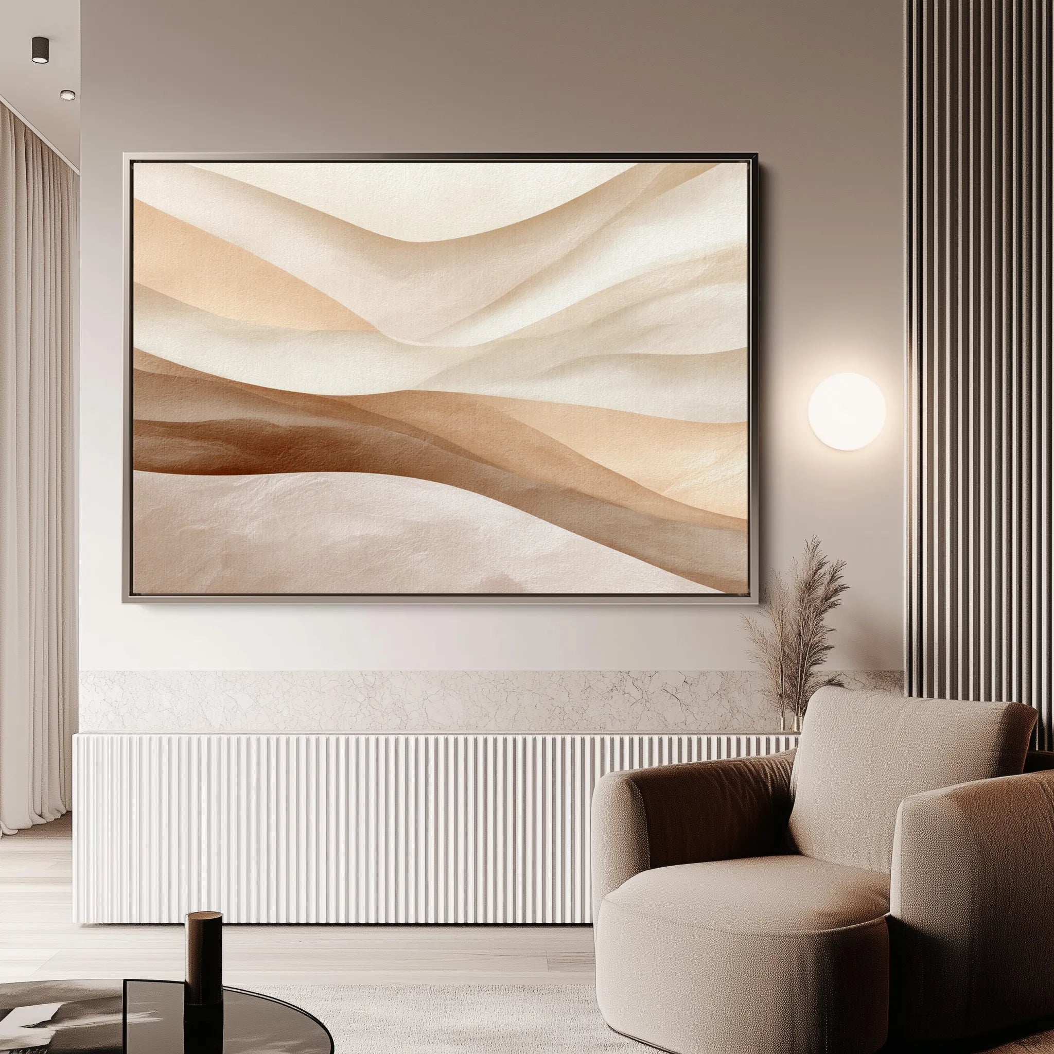 Abstract 2151 Canvas Art 18" x 24" / 45 x 60 cm / Black