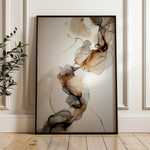 Abstract 2153 Canvas Art 18" x 24" / 45 x 60 cm / Black