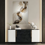 Abstract 2153 Canvas Art 18" x 24" / 45 x 60 cm / Black