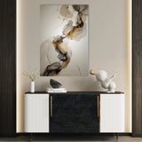 Abstract 2153 Canvas Art 18" x 24" / 45 x 60 cm / Black