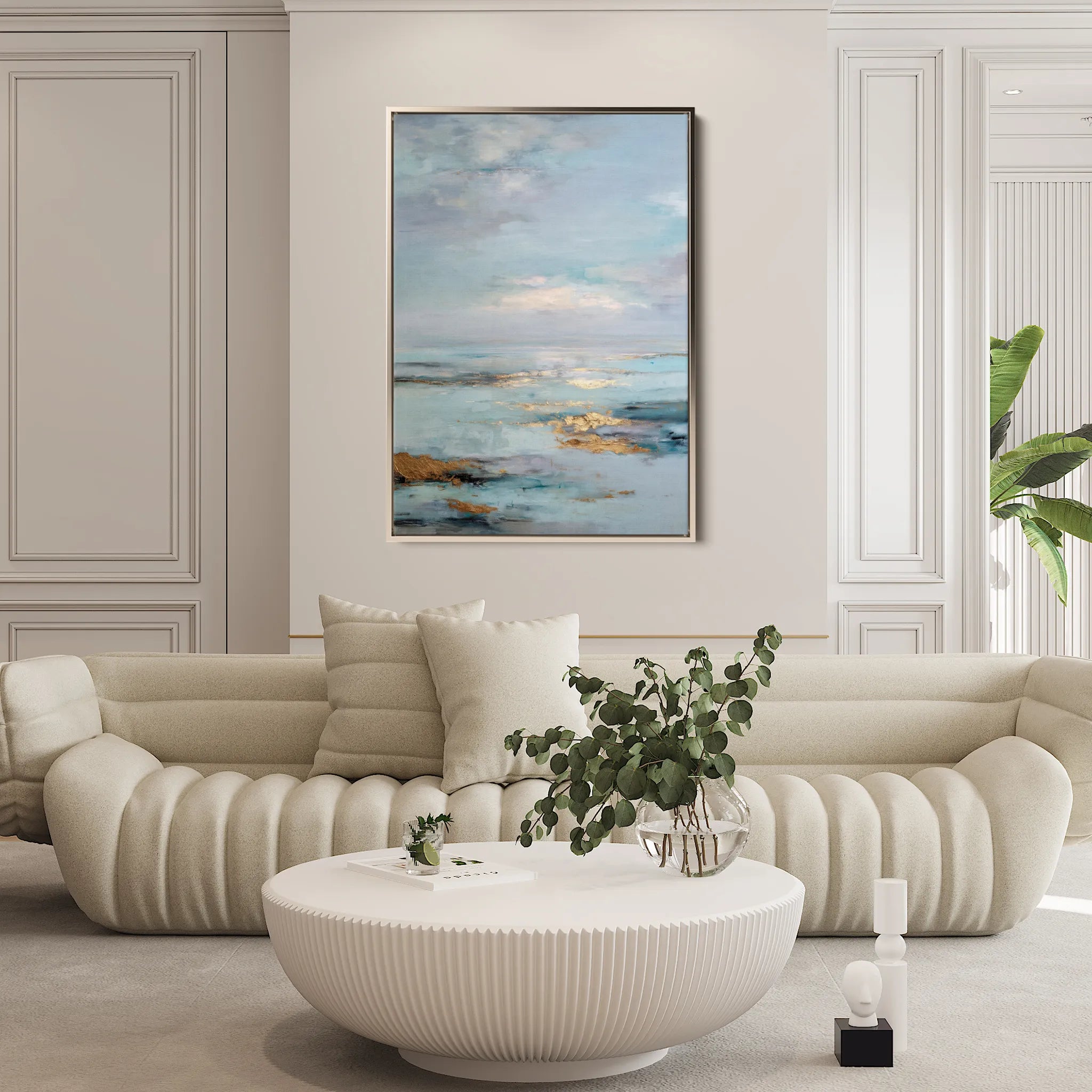 Abstract 2156 Canvas Art 18" x 24" / 45 x 60 cm / Black