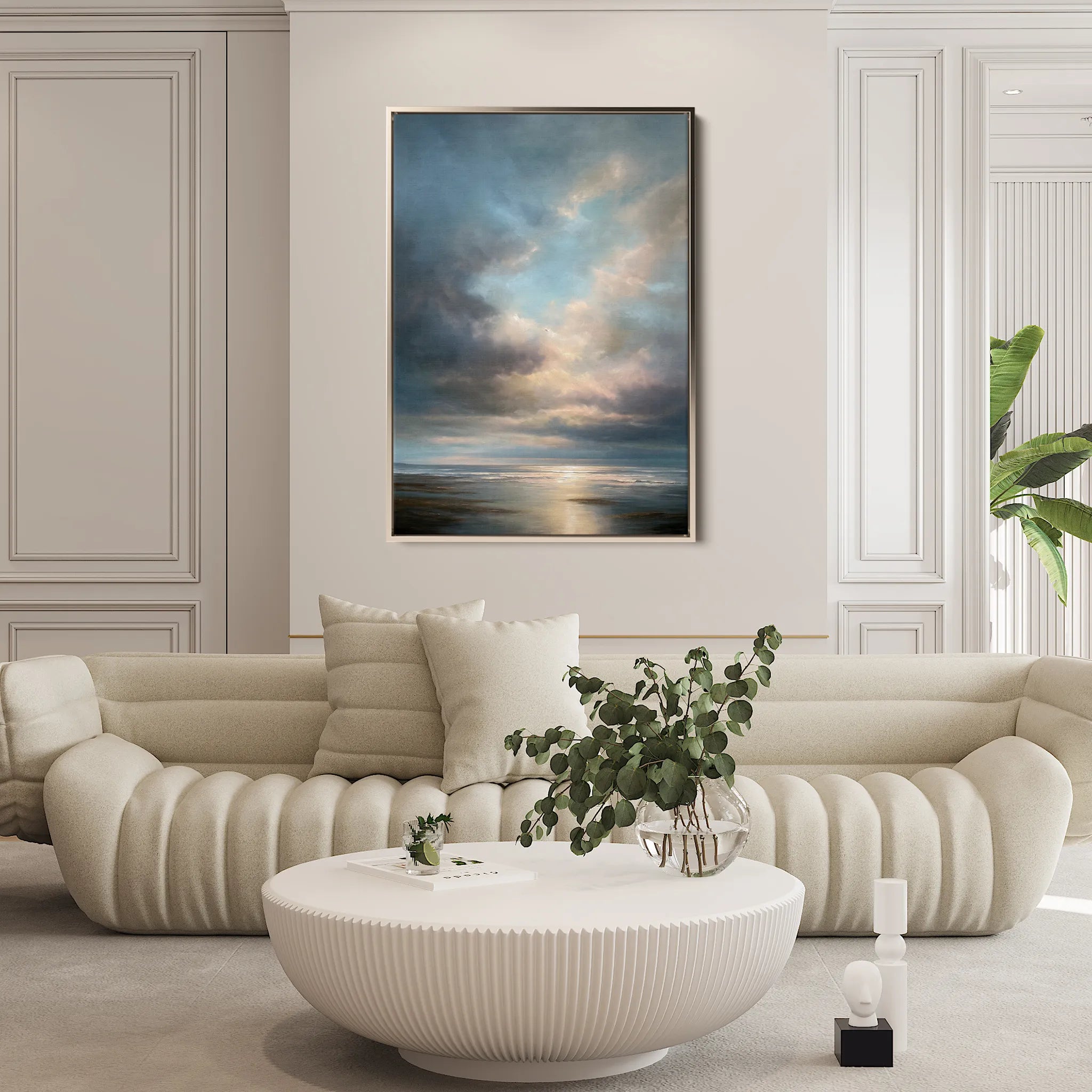 Abstract 2159 Canvas Art 18" x 24" / 45 x 60 cm / Black