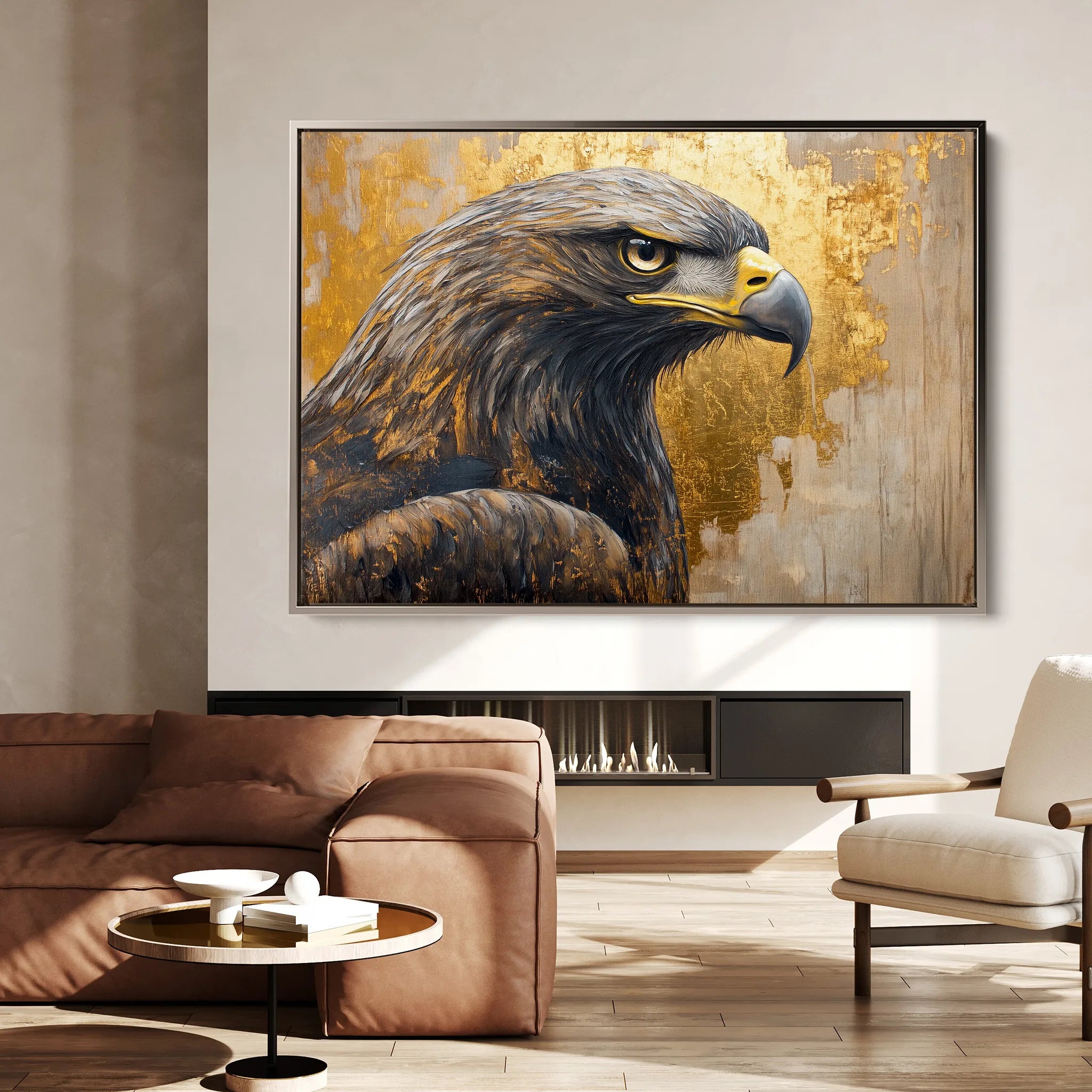 Animals 216 Canvas Art 18" x 24" / 45 x 60 cm / Black