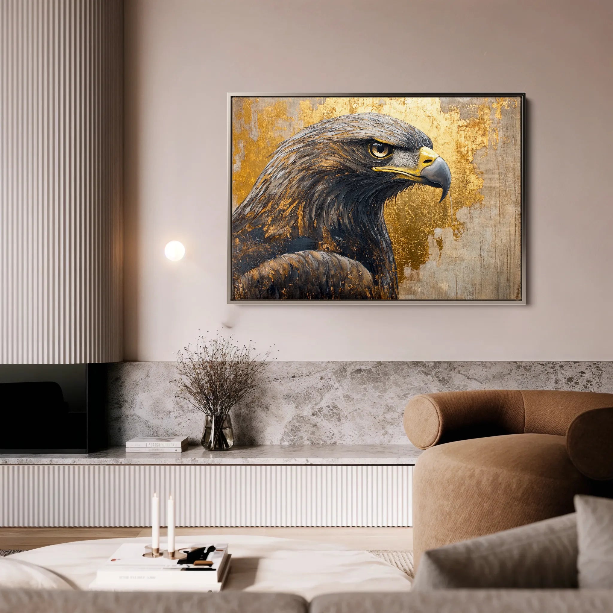Animals 216 Canvas Art 18" x 24" / 45 x 60 cm / Black