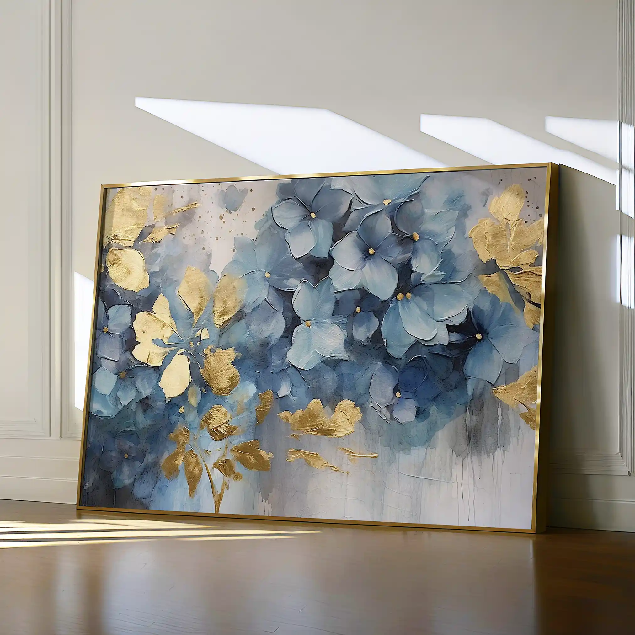 Floral 216 Canvas Art 60 x 40 cm / Black