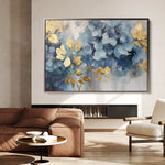 Floral 216 Canvas Art 60 x 40 cm / Black