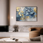 Floral 216 Canvas Art 60 x 40 cm / Black