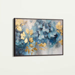 Floral 216 Canvas Art 60 x 40 cm / Black
