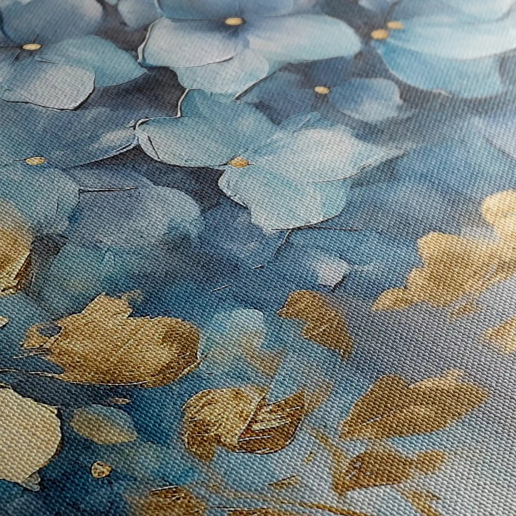 Floral 216 Canvas Art 60 x 40 cm / Black