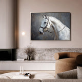 Horses 216 Canvas Art 18" x 24" / 45 x 60 cm / Black