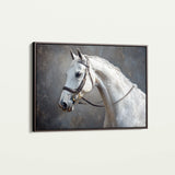 Horses 216 Canvas Art 18" x 24" / 45 x 60 cm / Black