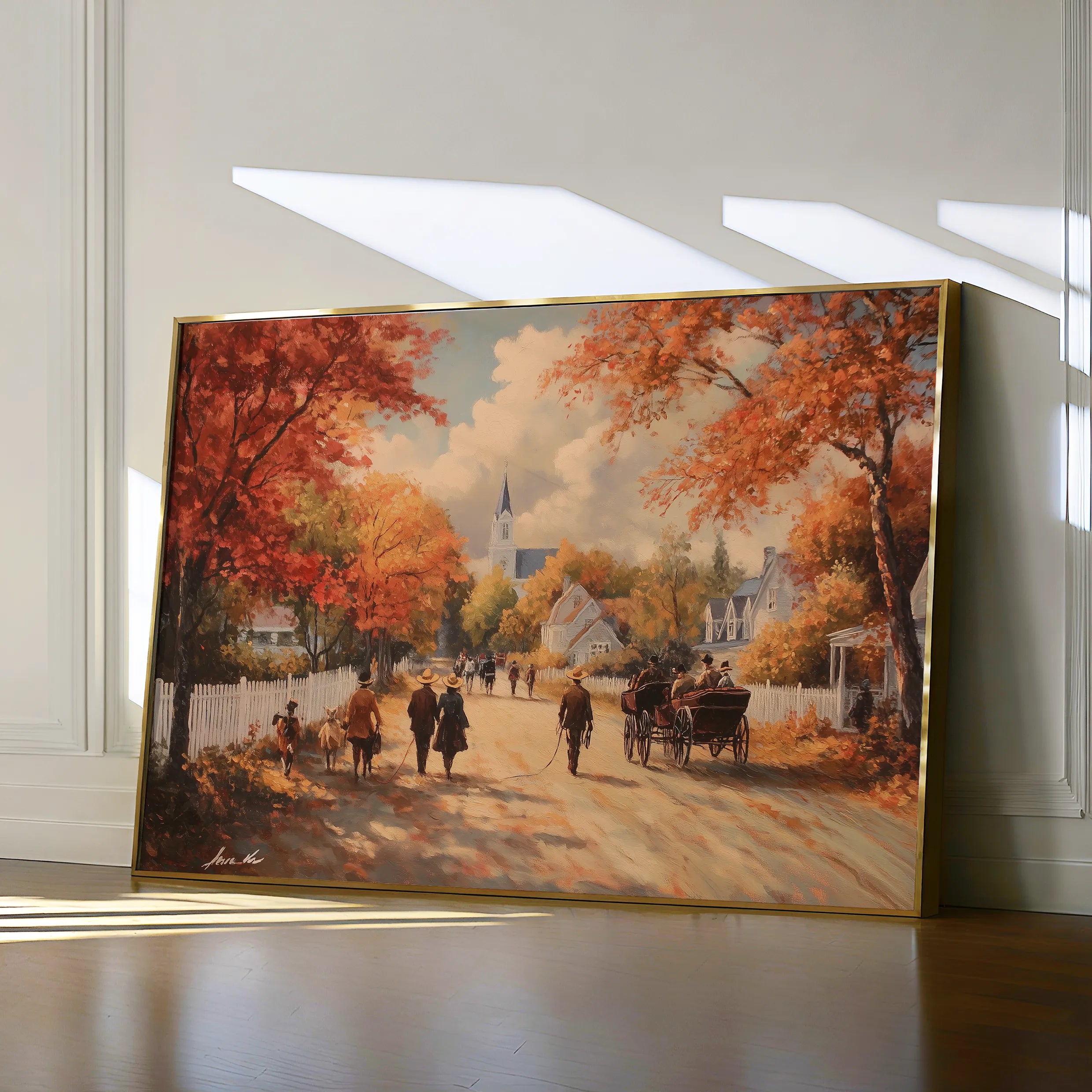 Landscape 216 Canvas Art 18" x 24" / 45 x 60 cm / Black