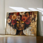 Portrait 216 Canvas Art 18" x 24" / 45 x 60 cm / Black