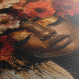Portrait 216 Canvas Art 18" x 24" / 45 x 60 cm / Black