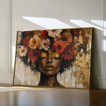 Portrait 216 Canvas Art 60 x 40 cm / Black