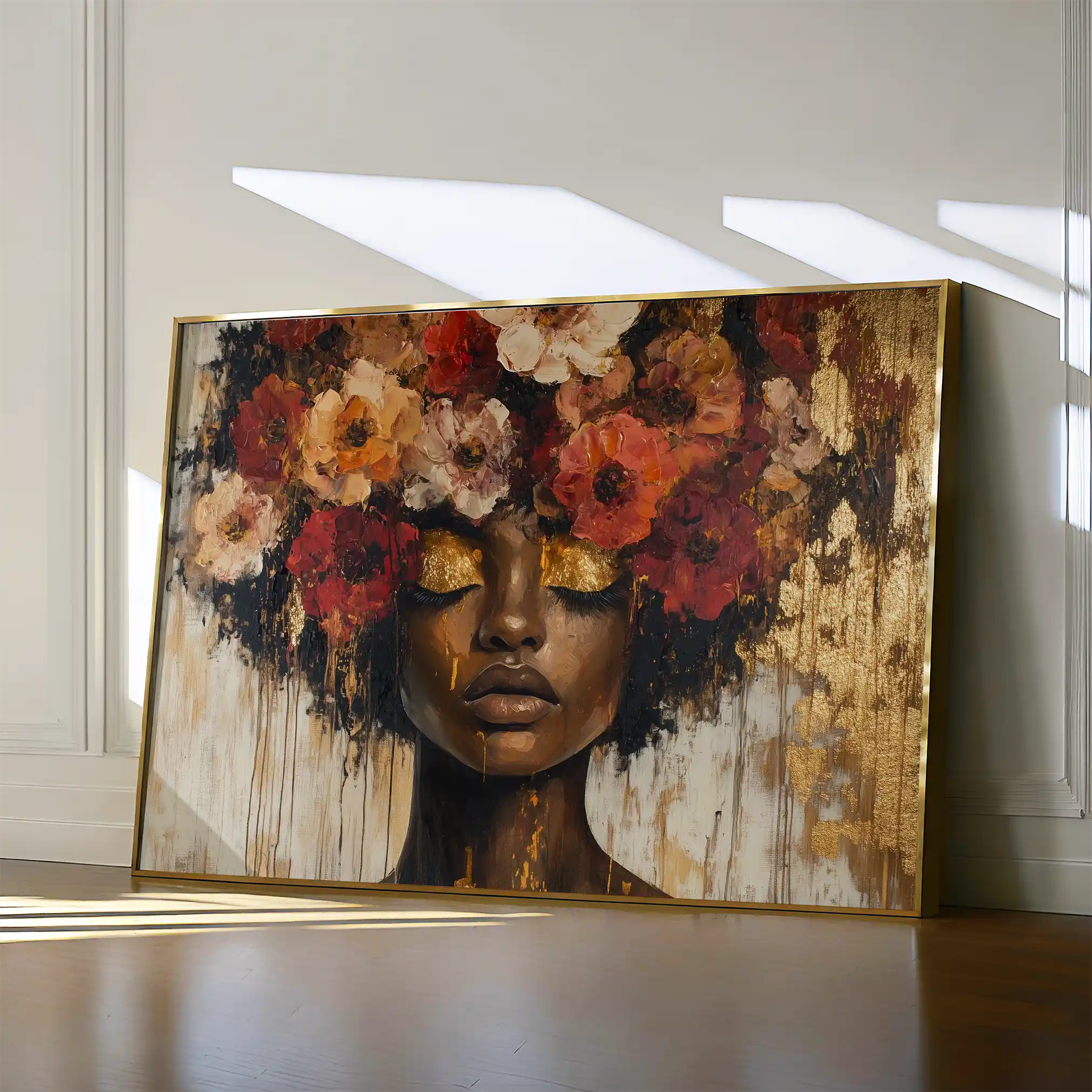 Portrait 216 Canvas Art 60 x 40 cm / Black