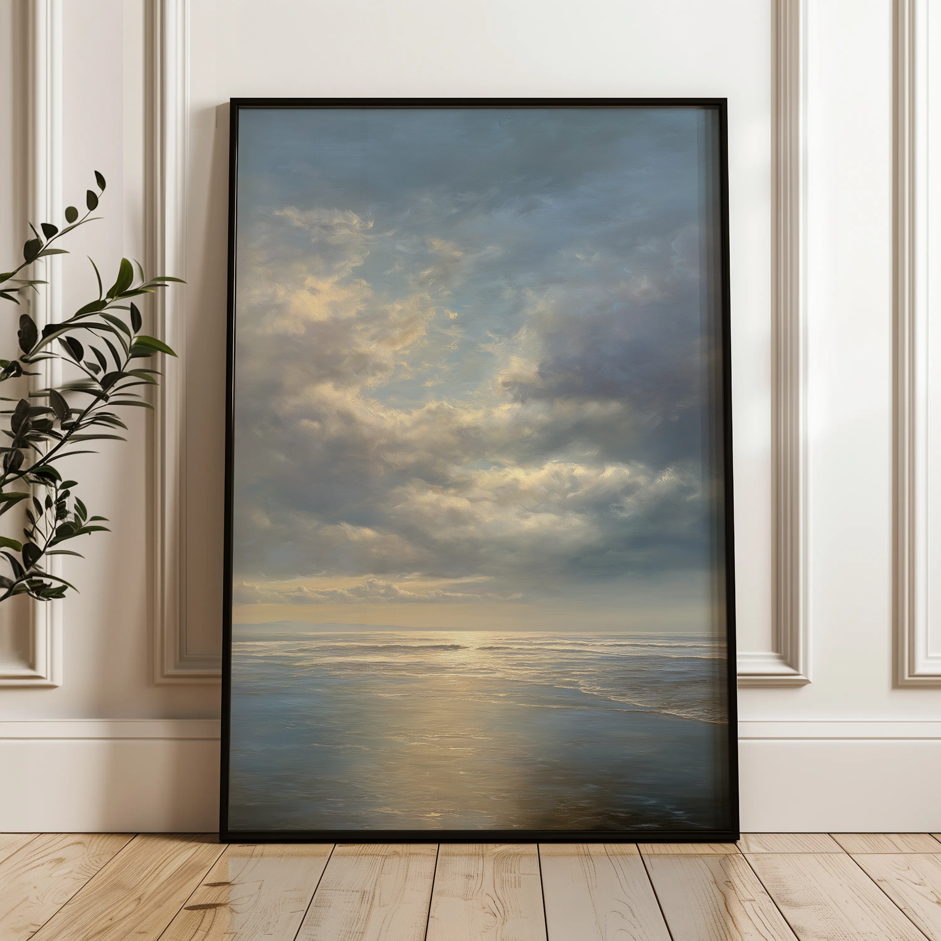 Abstract 2160 Canvas Art 18" x 24" / 45 x 60 cm / Black