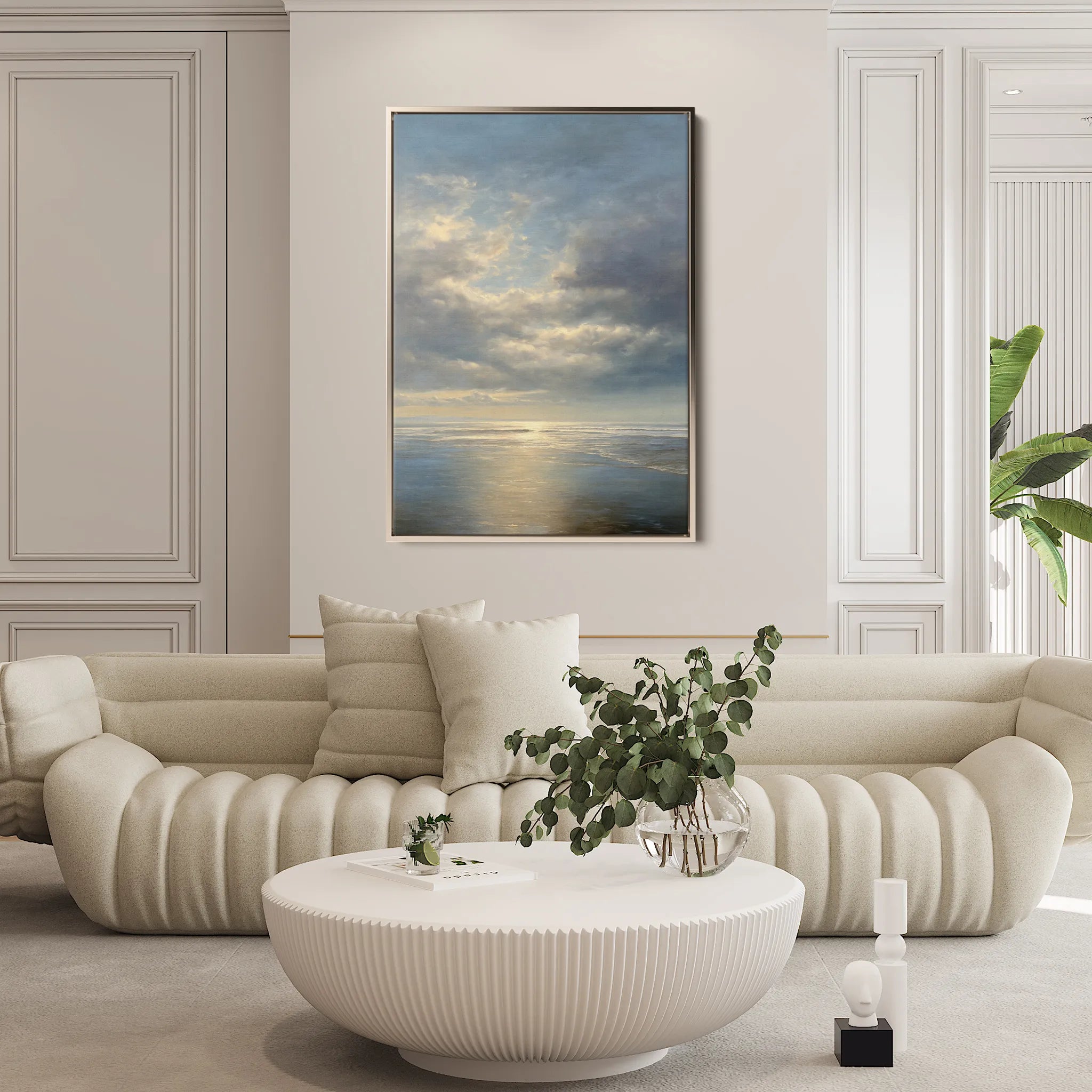 Abstract 2160 Canvas Art 18" x 24" / 45 x 60 cm / Black