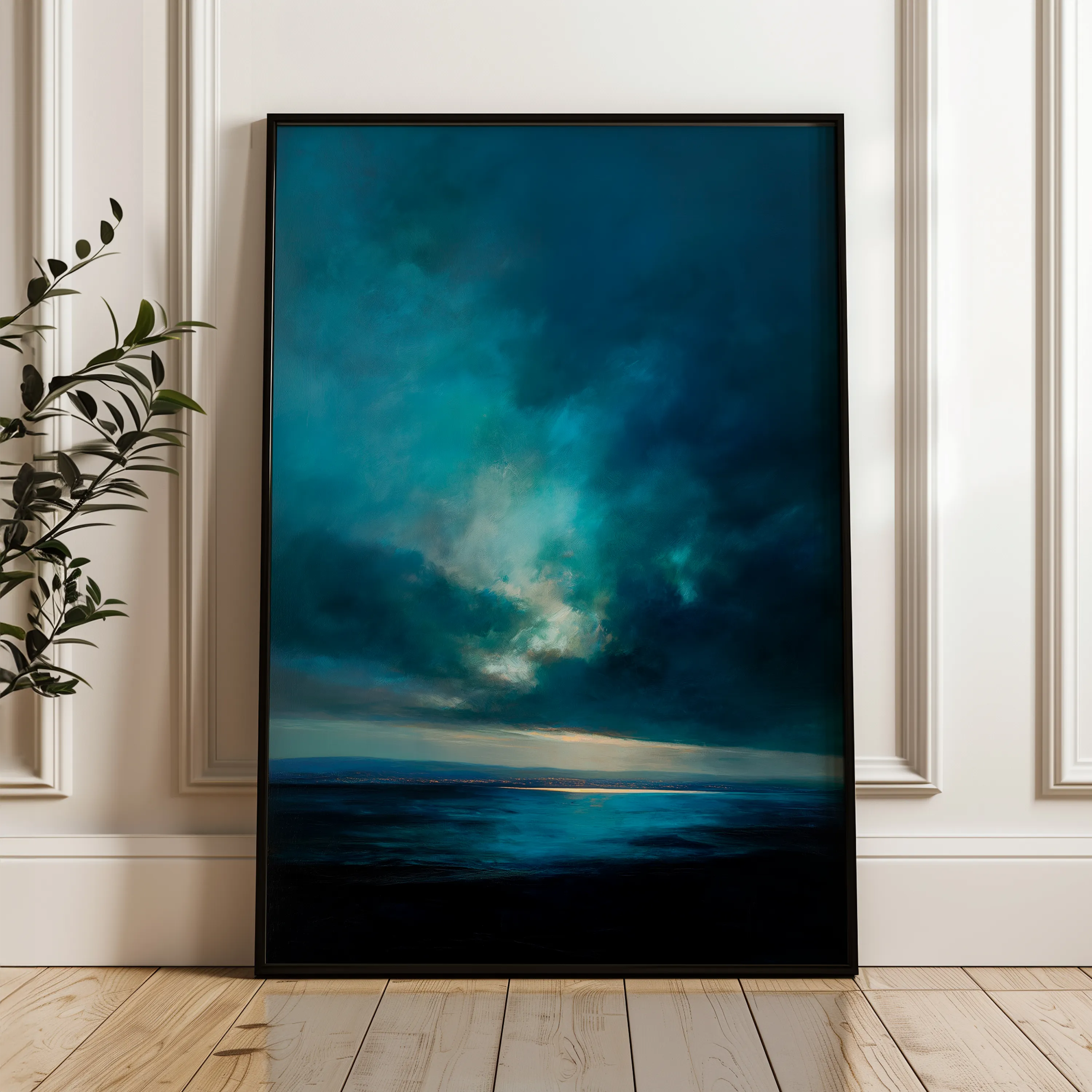 Abstract 2161 Canvas Art 18" x 24" / 45 x 60 cm / Black