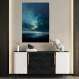 Abstract 2161 Canvas Art 18" x 24" / 45 x 60 cm / Black