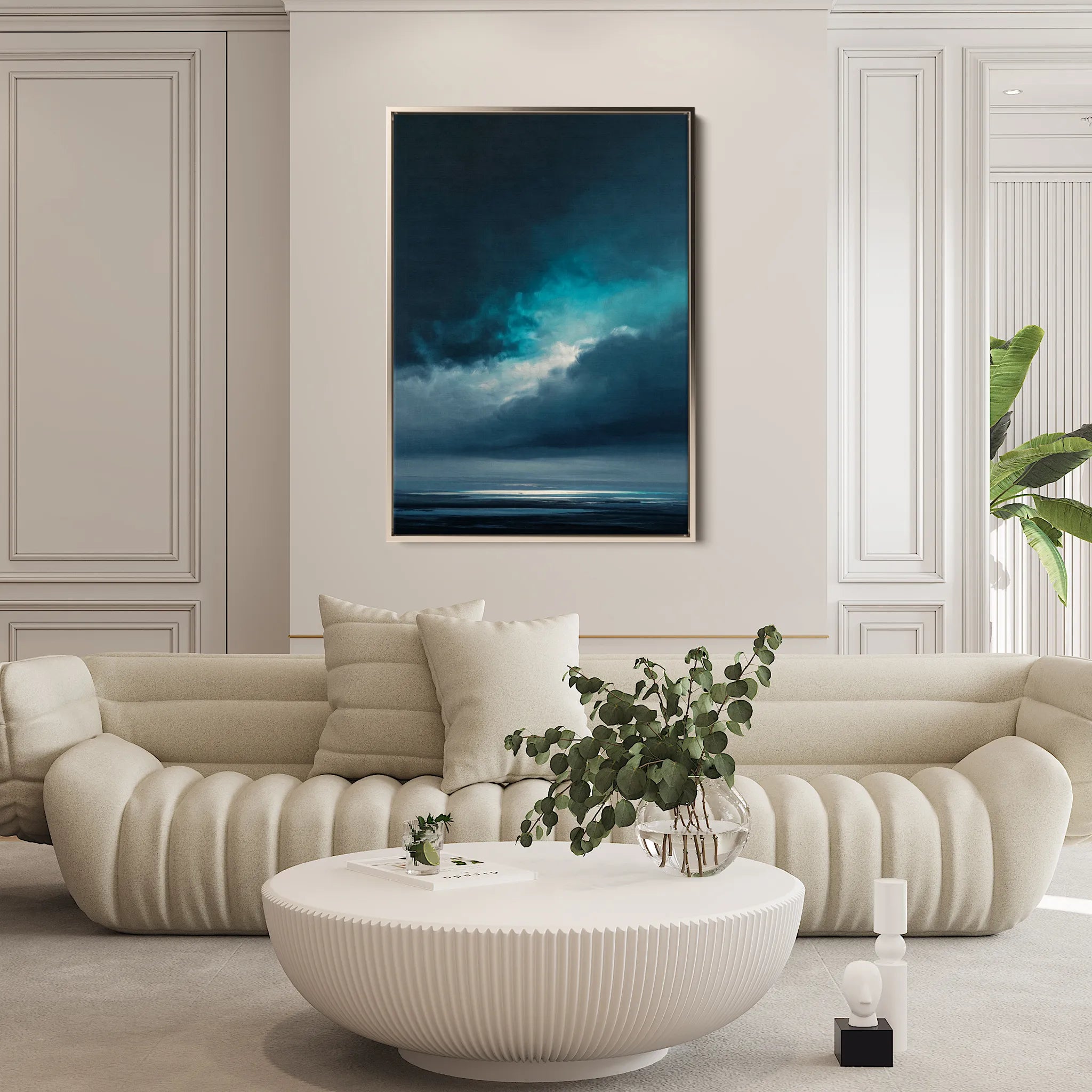 Abstract 2162 Canvas Art 18" x 24" / 45 x 60 cm / Black