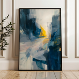 Abstract 2163 Canvas Art 18" x 24" / 45 x 60 cm / Black