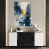 Abstract 2163 Canvas Art 18" x 24" / 45 x 60 cm / Black