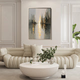 Abstract 2165 Canvas Art 18" x 24" / 45 x 60 cm / Black
