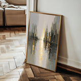 Abstract 2165 Canvas Art 18" x 24" / 45 x 60 cm / Black
