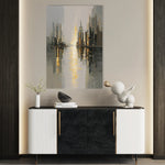 Abstract 2165 Canvas Art 18" x 24" / 45 x 60 cm / Black