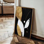 Abstract 2167 Canvas Art 18" x 24" / 45 x 60 cm / Black