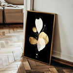 Abstract 2168 Canvas Art 18" x 24" / 45 x 60 cm / Black