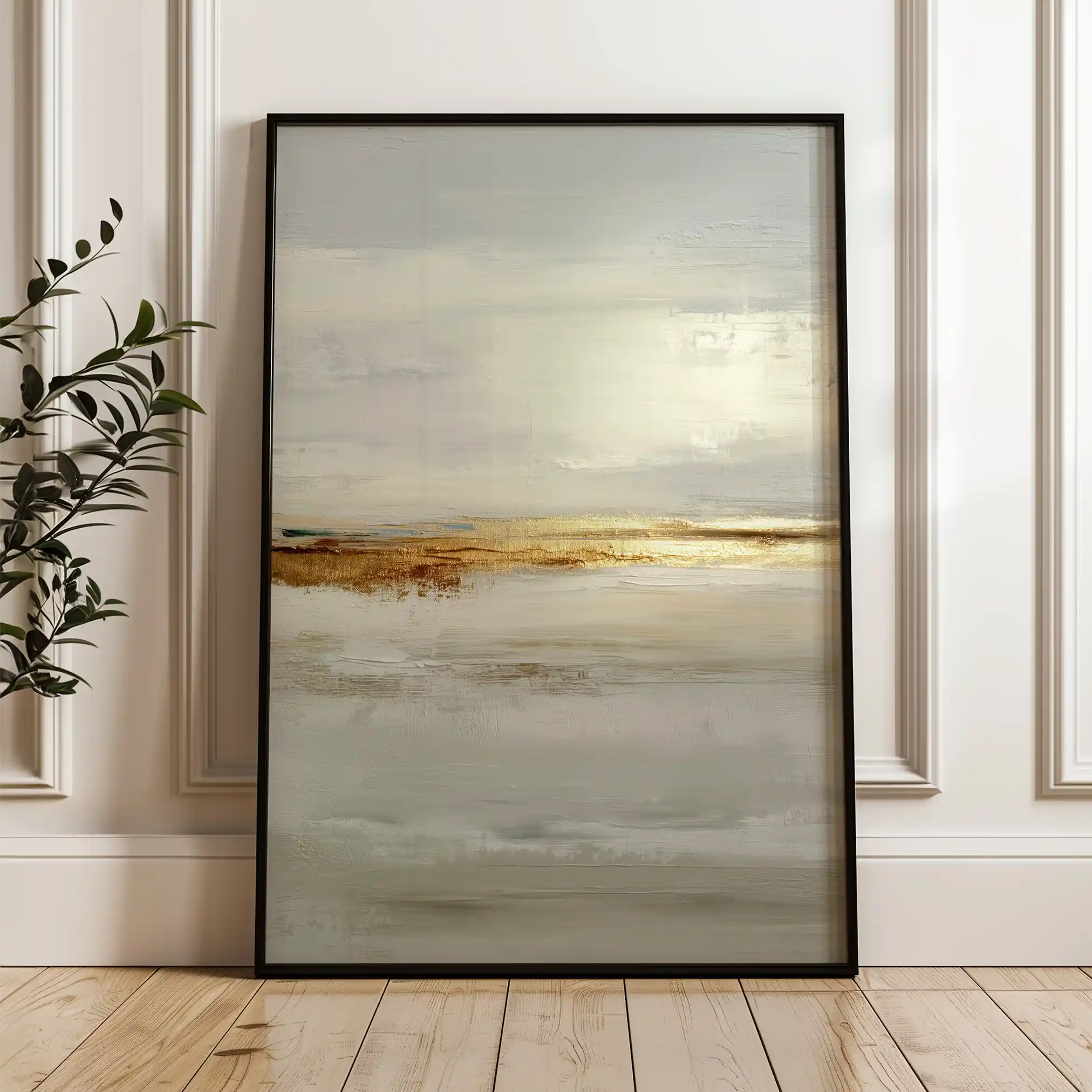 Abstract 2169 Canvas Art 18" x 24" / 45 x 60 cm / Black